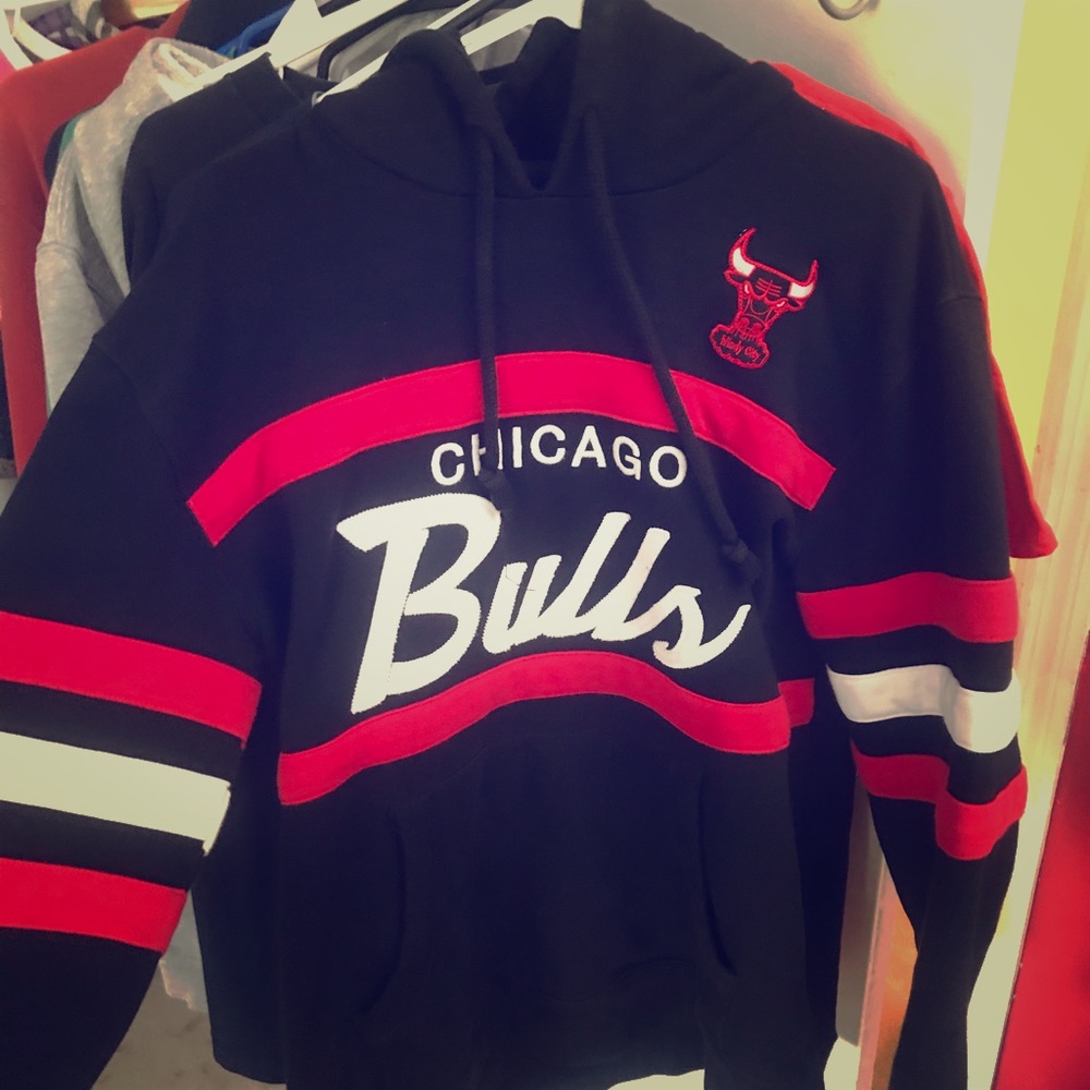 Mitchell and Ness Large Chicago Bulls hoodie Mint